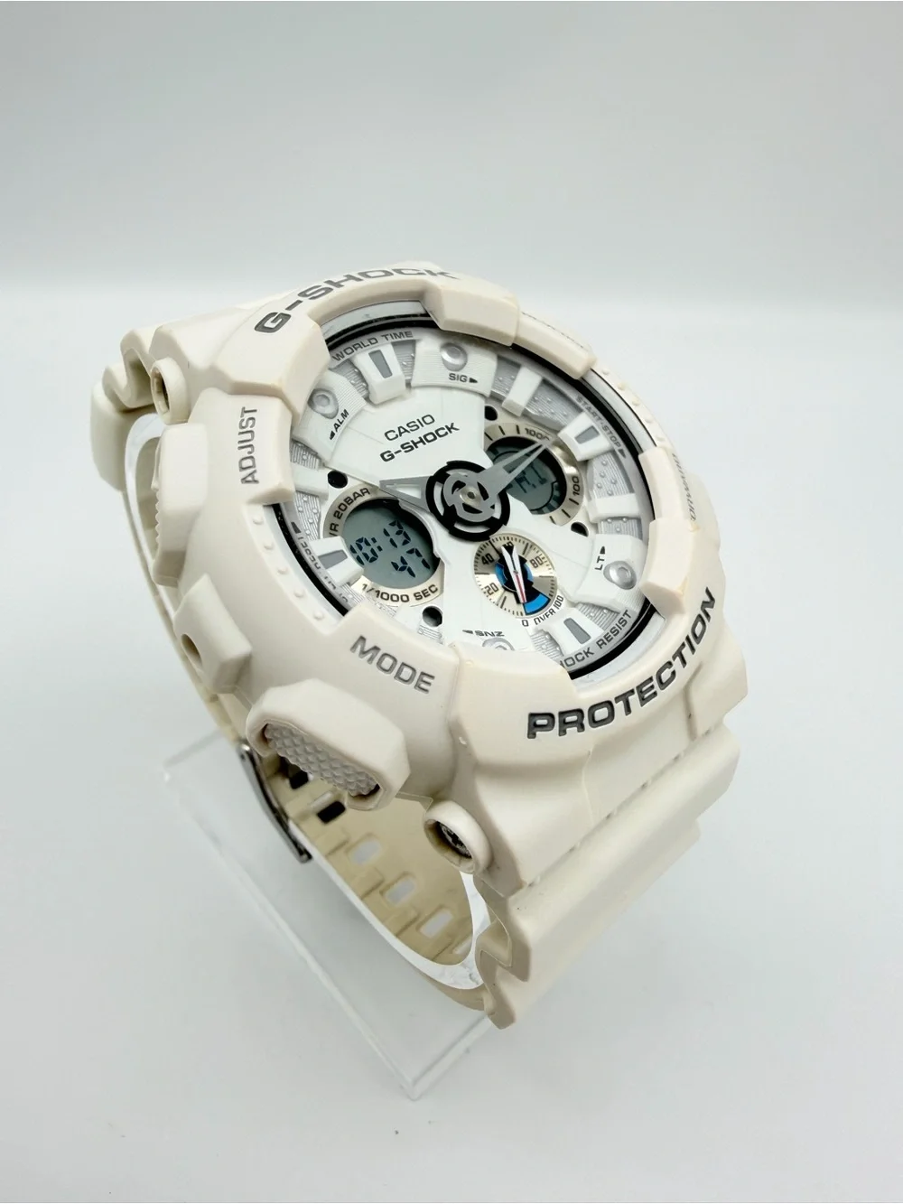 Casio G-Shock GA-120A-7A White Analog Digital Watch 5229